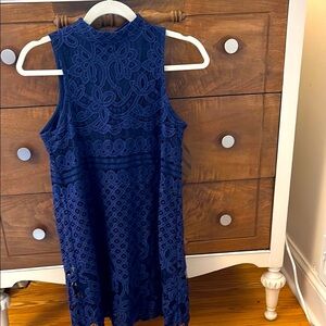 Love Fire Navy Lace Dress